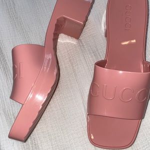 Pink Rubber Slides